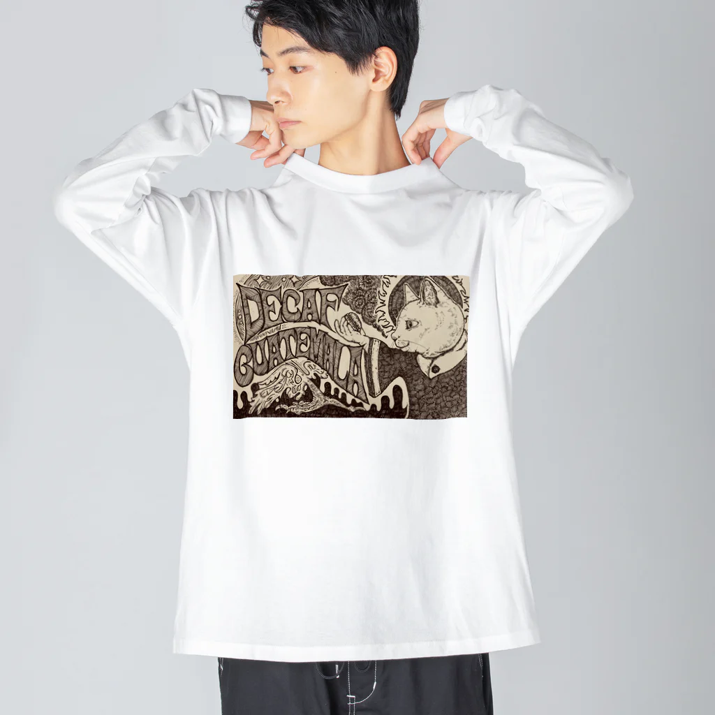 COAL TAR MOONの珈琲のカミサマ(2020年・ほさかまき作品) Big Long Sleeve T-Shirt