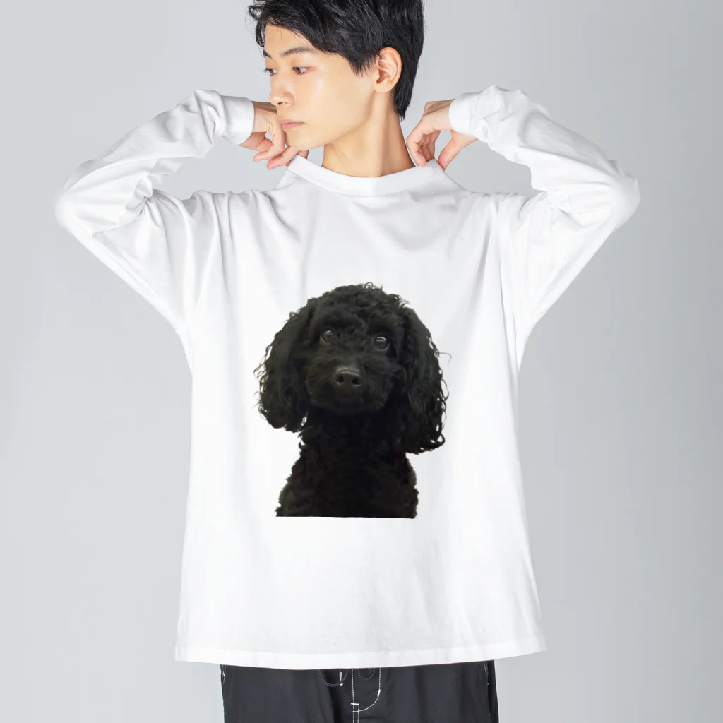 下田村の黒いトイプードル Big Long Sleeve T-Shirt