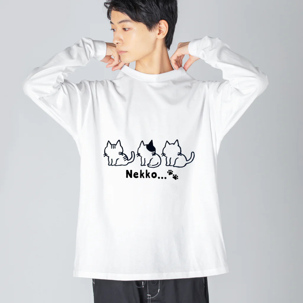 Nekko…🐾のNekko...🐾 ビッグシルエットロングスリーブTシャツ