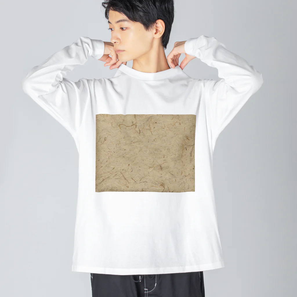 下田村の高級手漉き和紙 ビッグシルエットロングスリーブTシャツ