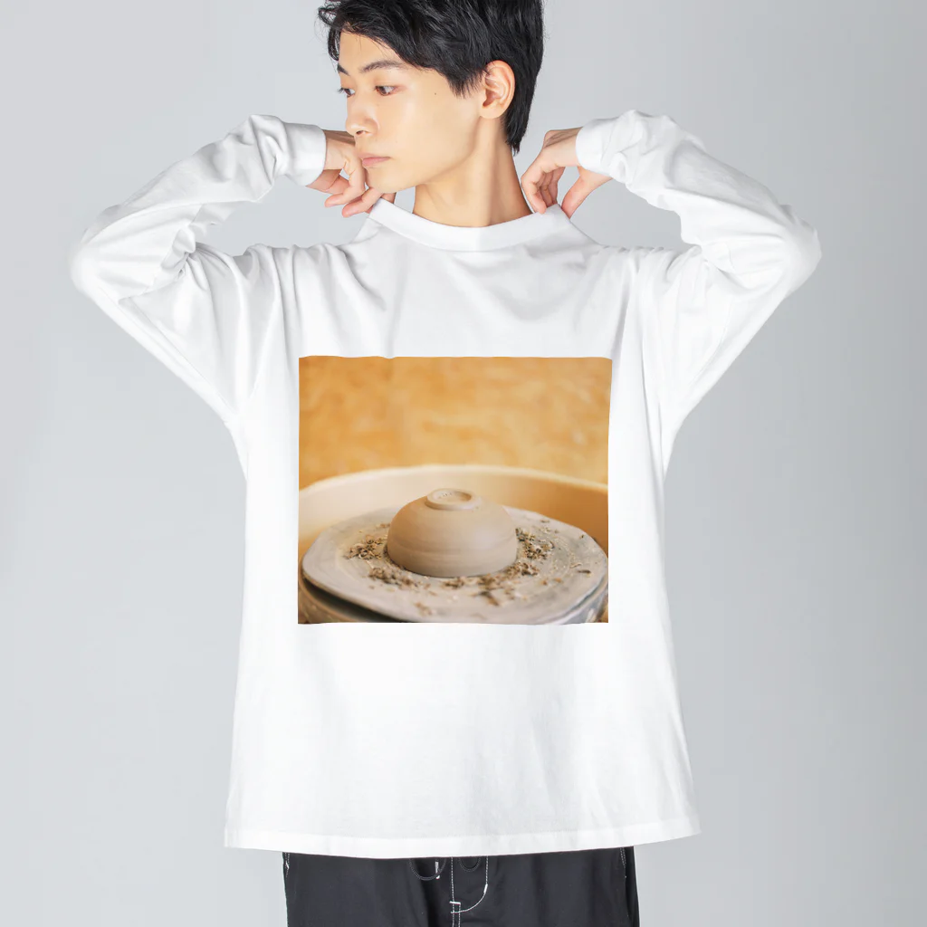 TOWA ATOのろくろ（削り） ビッグシルエットロングスリーブTシャツ