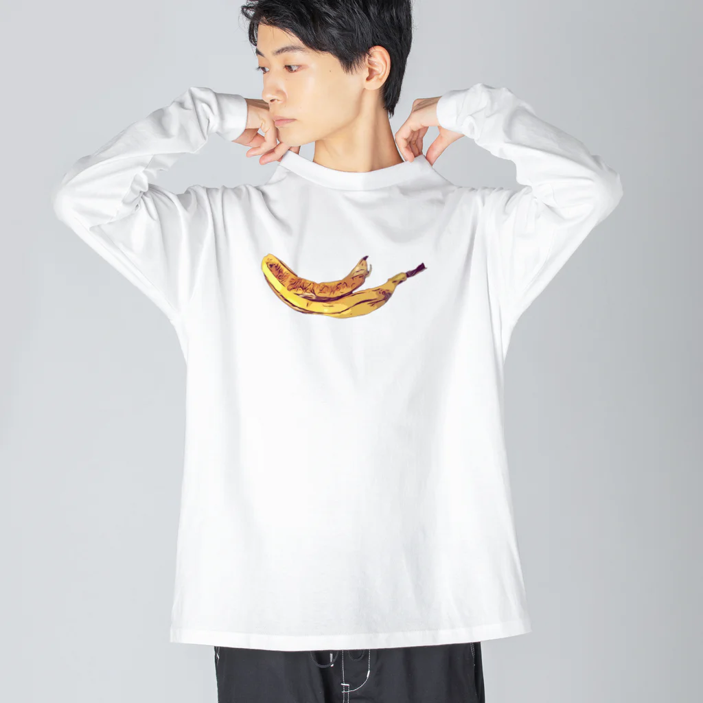 わらしゃんどのバナナの皮 Big Long Sleeve T-Shirt