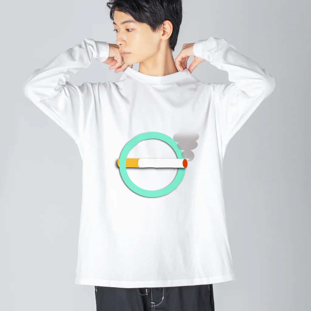 下田村の喫煙マーク Big Long Sleeve T-Shirt