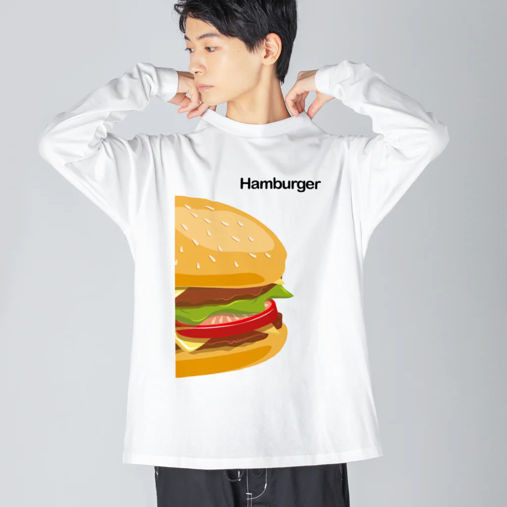 DRIPPEDのBig Humburger--大きいハンバーガー- Big Long Sleeve T-Shirt