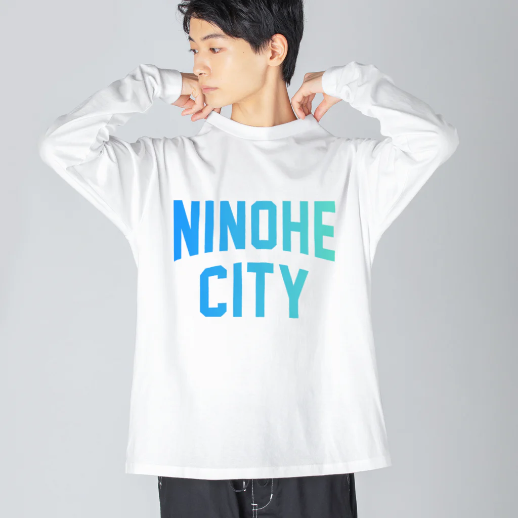 JIMOTOE Wear Local Japanの二戸市 NINOHE CITY Big Long Sleeve T-Shirt