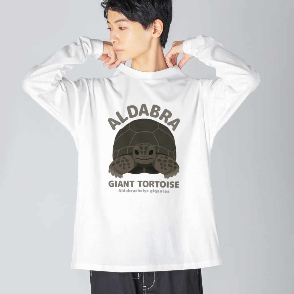 はやしりえのアルダブラゾウガメさん Big Long Sleeve T-Shirt