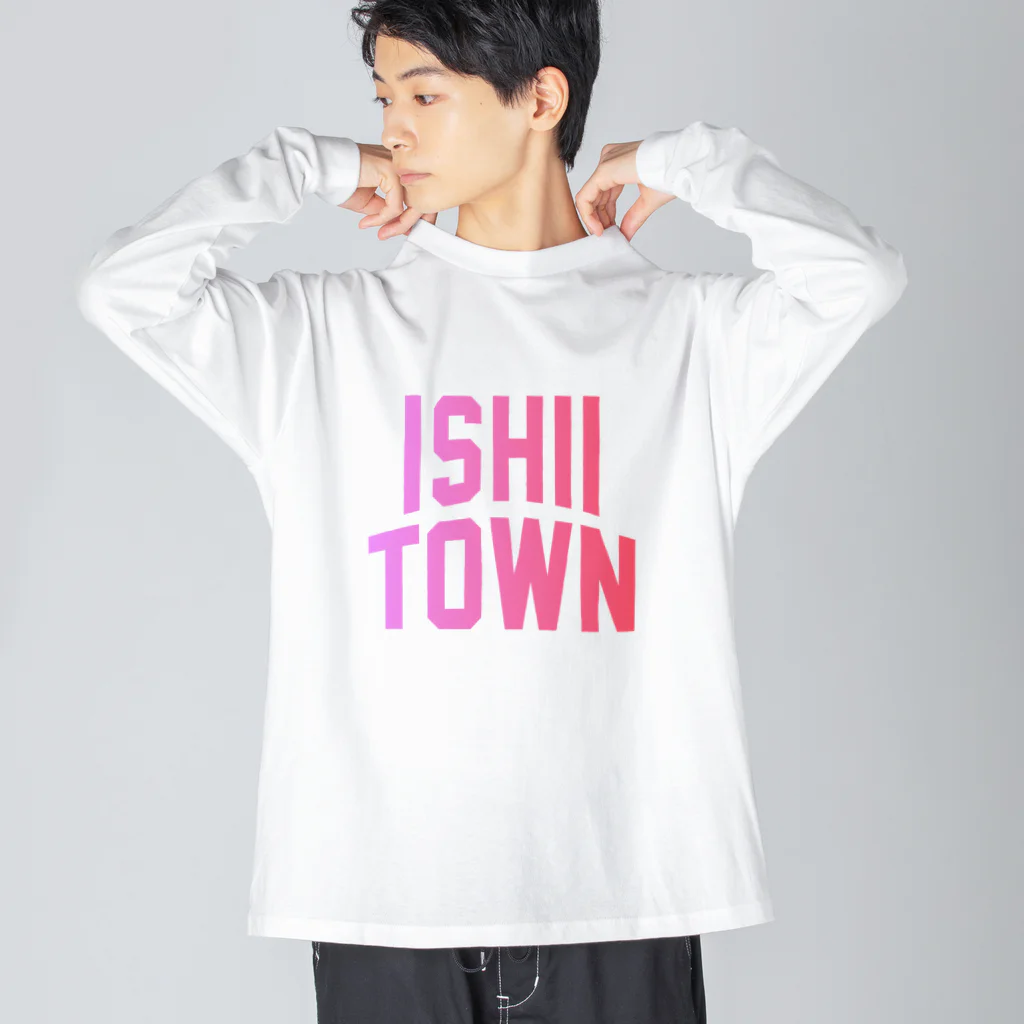 JIMOTOE Wear Local Japanの石井町 ISHII TOWN ビッグシルエットロングスリーブTシャツ