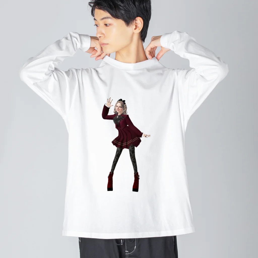 【ホラー専門店】ジルショップの紅い制服の女学生＊おしゃれ＊可愛い Big Long Sleeve T-Shirt