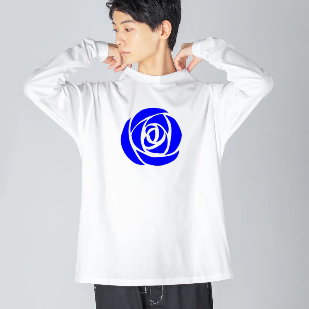 武者小路夕桐の青薔薇 Big Long Sleeve T-Shirt