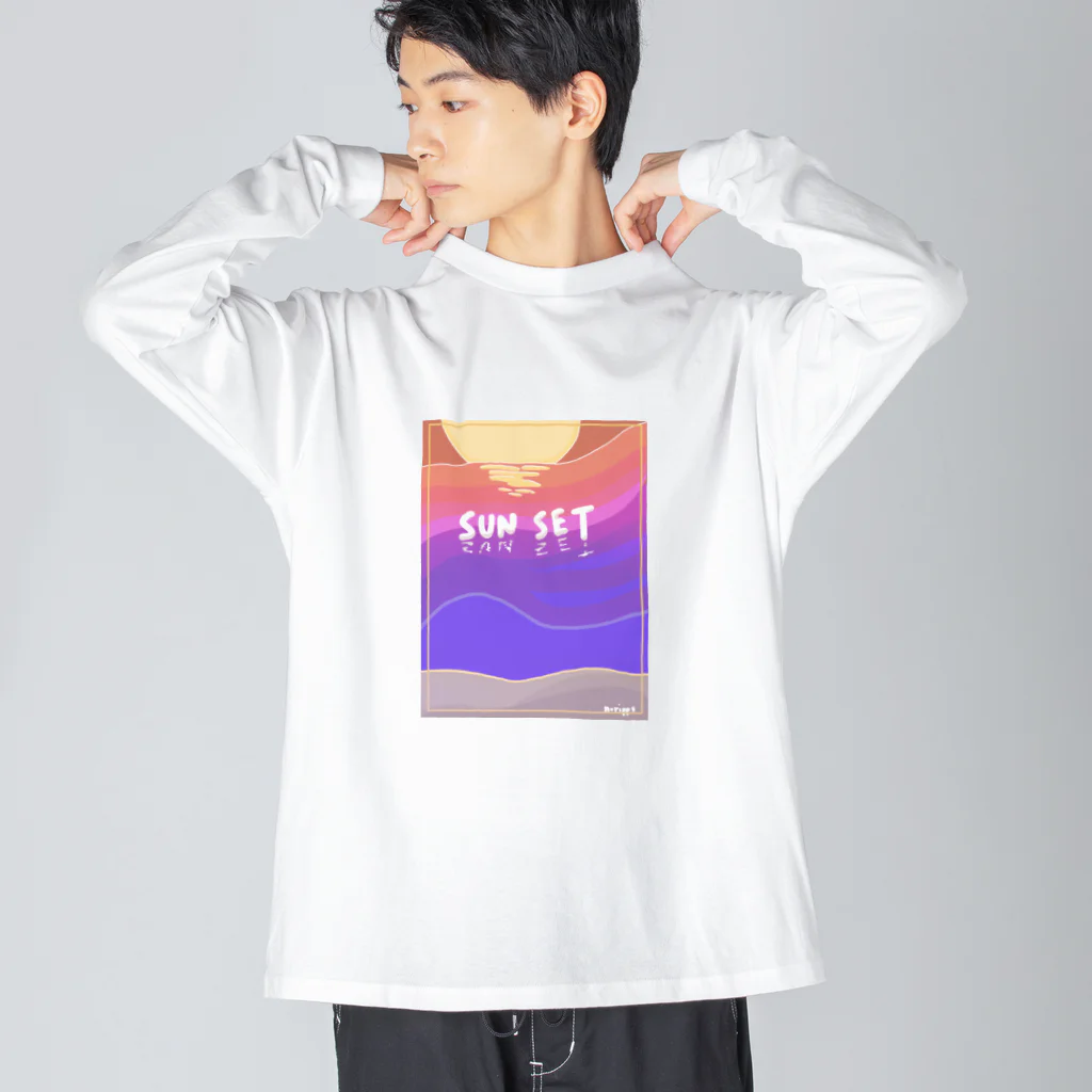 のりっぷすのsunset ビッグシルエットロングスリーブTシャツ