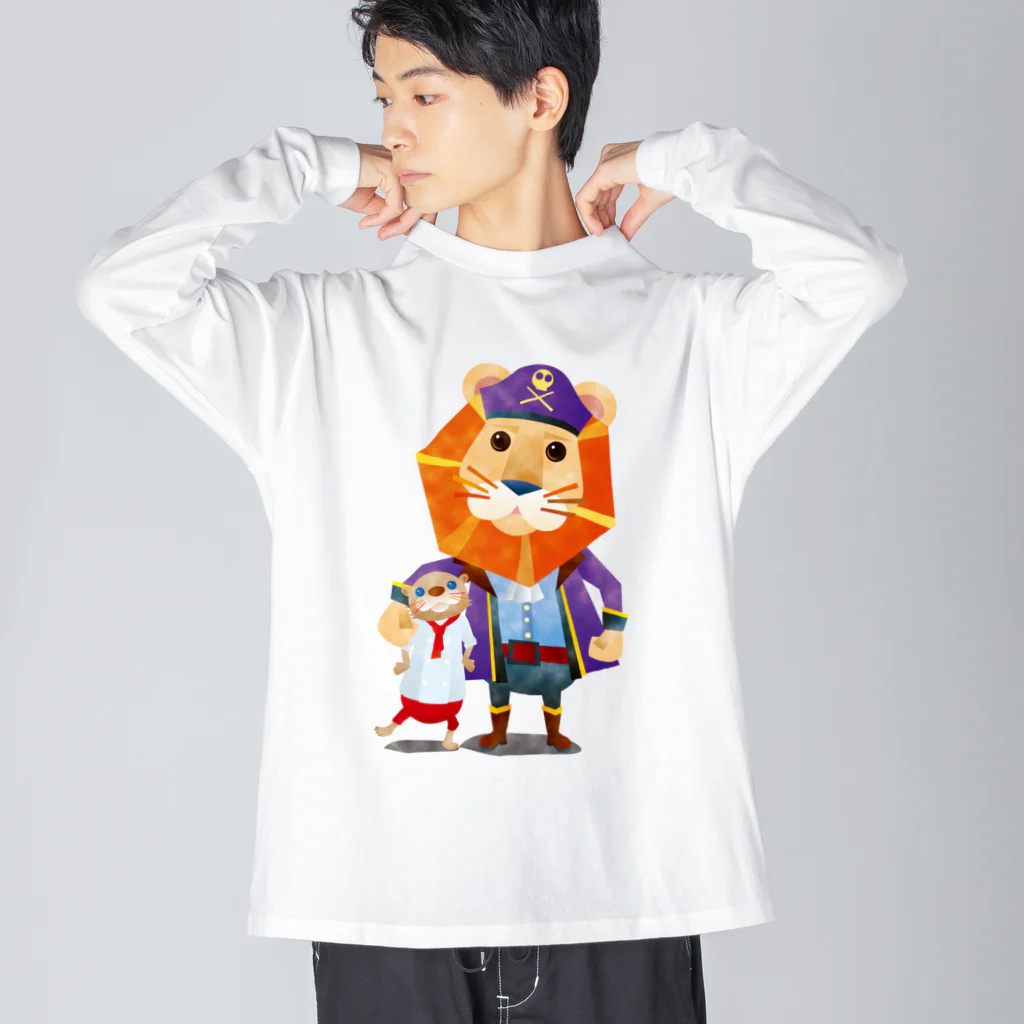 クリーチャーズのクックとキャップ/仲良し ビッグシルエットロングスリーブTシャツ