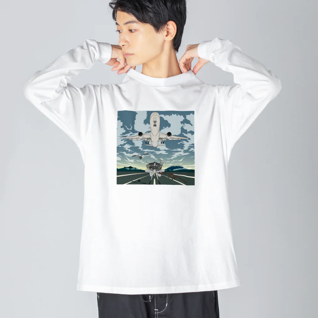 加藤 光雲のLanding ビッグシルエットロングスリーブTシャツ