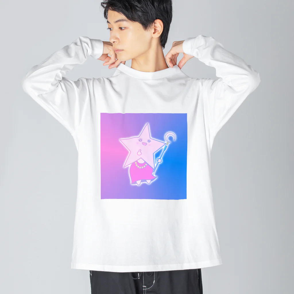 さきまるらんどの星しゃん⭐︎ ビッグシルエットロングスリーブTシャツ