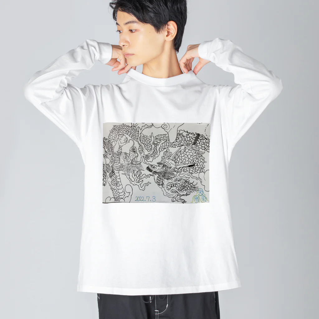 エド・ワード【江戸鉾の愛殿原】。の双龍 Big Long Sleeve T-Shirt