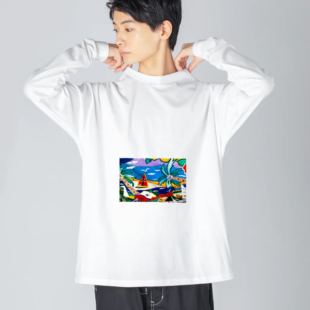 スマイル３９の真夏のバカンス Big Long Sleeve T-Shirt