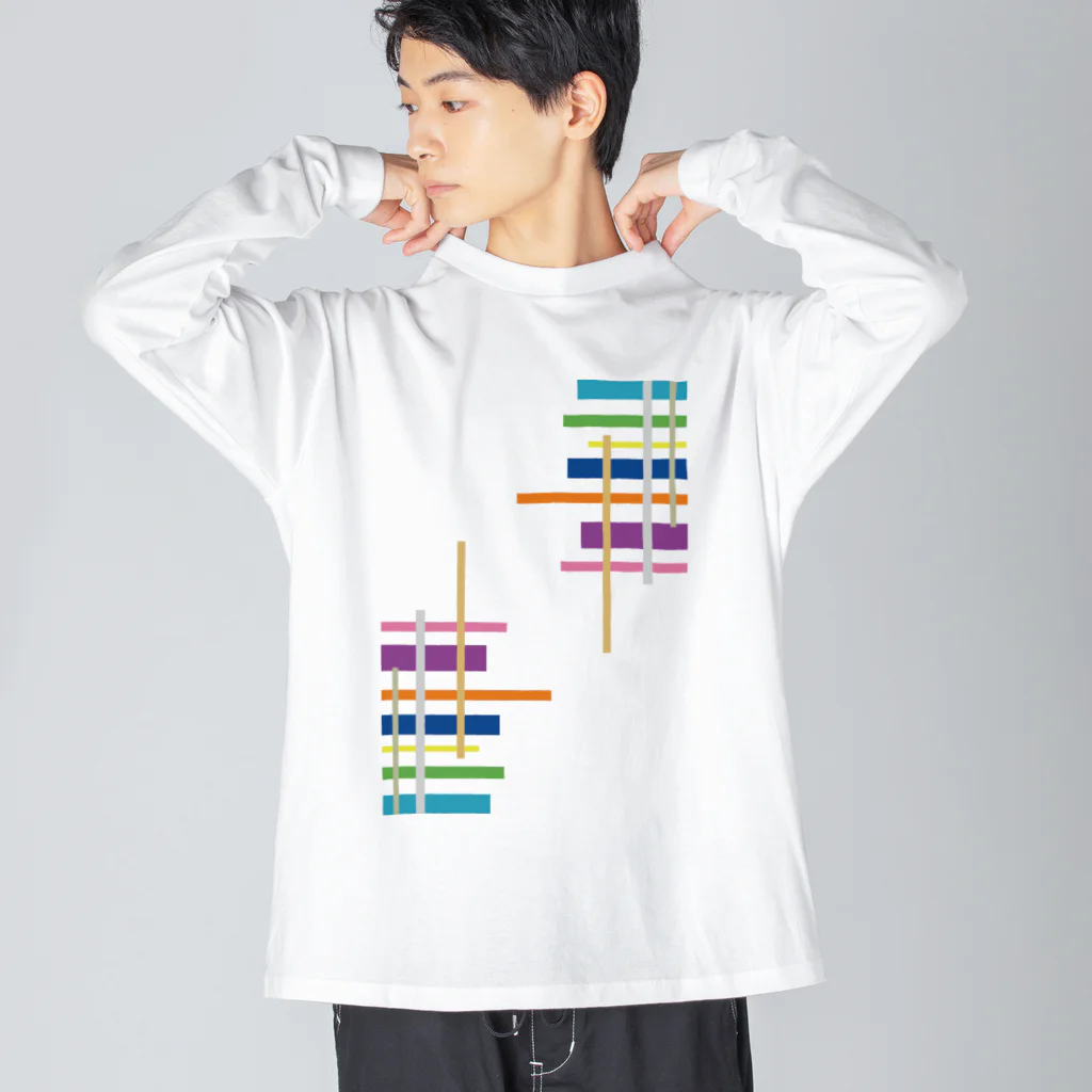 フォーヴァの格​子 Big Long Sleeve T-Shirt