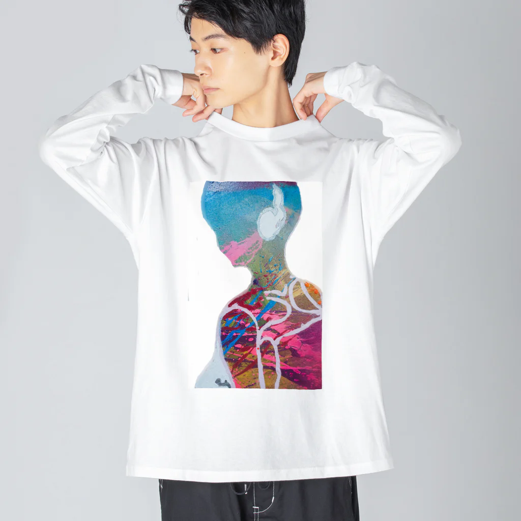 アート工房　甘月蝕(kanngesshoku)『TAaKA』のストアのCandy  ShowerR04 ～DDEPARTURES～ Big Long Sleeve T-Shirt