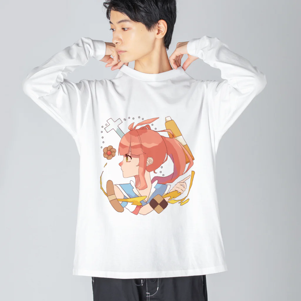 この世の終わりみてぇな浅葱共のグッズ持ち寄り集会場。の乃木悠里 round Big Long Sleeve T-Shirt