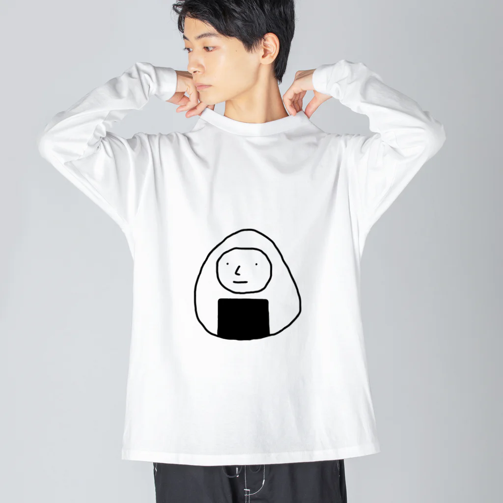 きりん　たかひろのおにぎり ビッグシルエットロングスリーブTシャツ