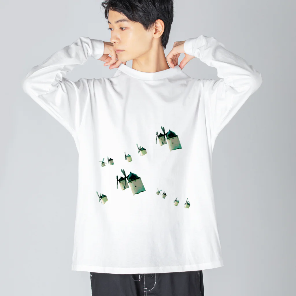 soi hẻm rojiの風車村 Big Long Sleeve T-Shirt