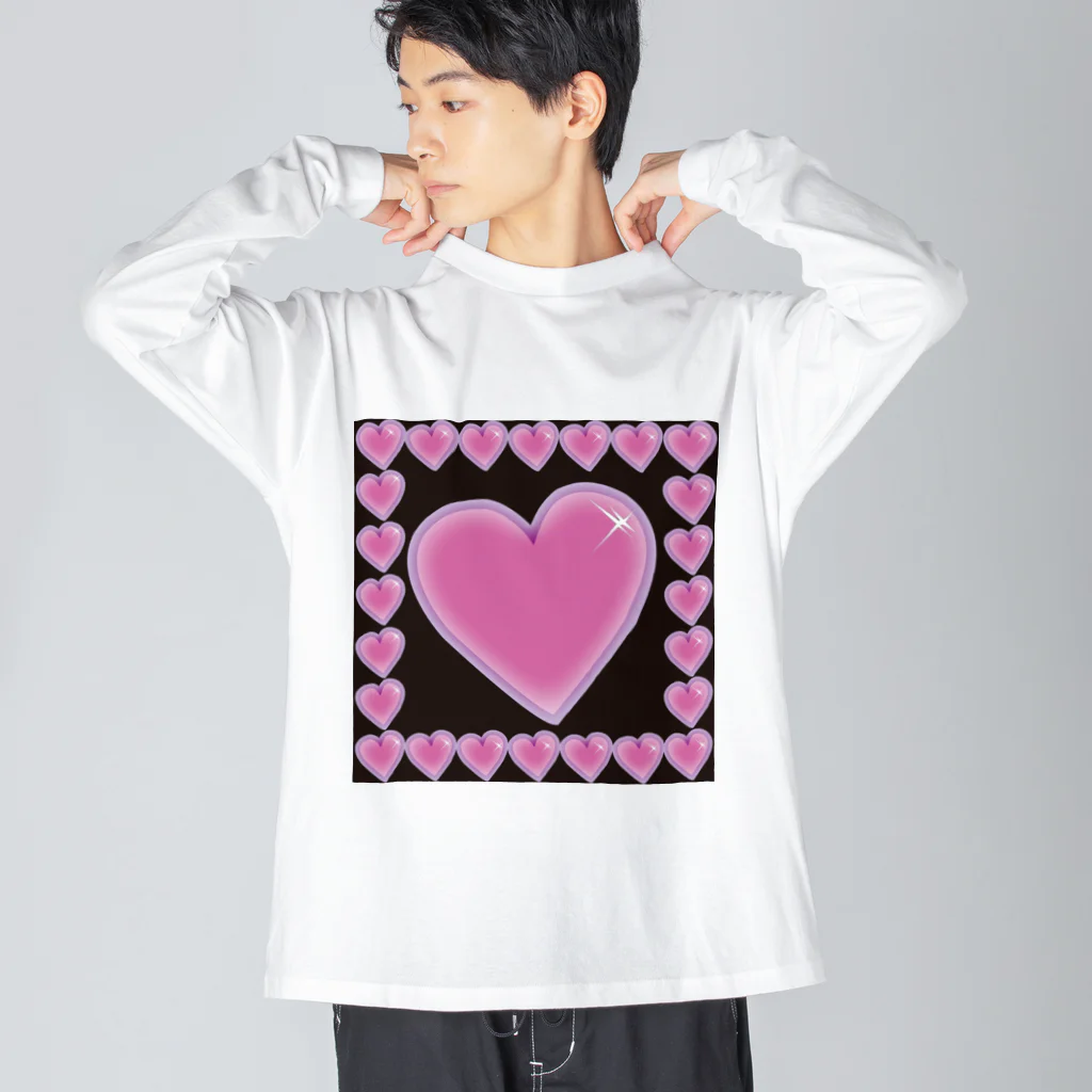 Drecome_Designの【沢山囲まれて】heart harem【逃げ場無し】 Big Long Sleeve T-Shirt