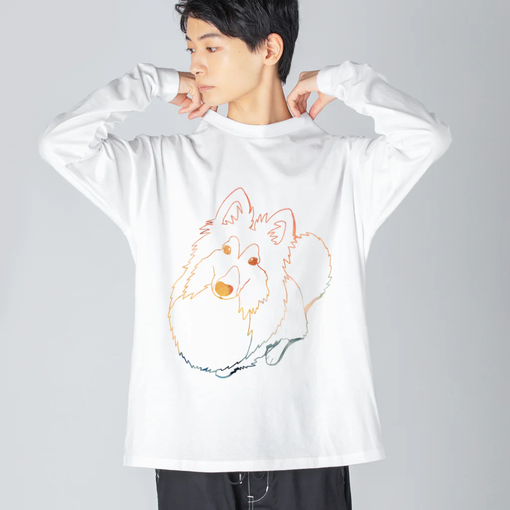 こてつ日誌の【サンプル】オーダーうちの子グッズ ビッグシルエットロングスリーブTシャツ