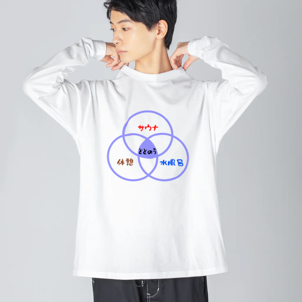 ハナのお店のサウナ（ベン図） Big Long Sleeve T-Shirt