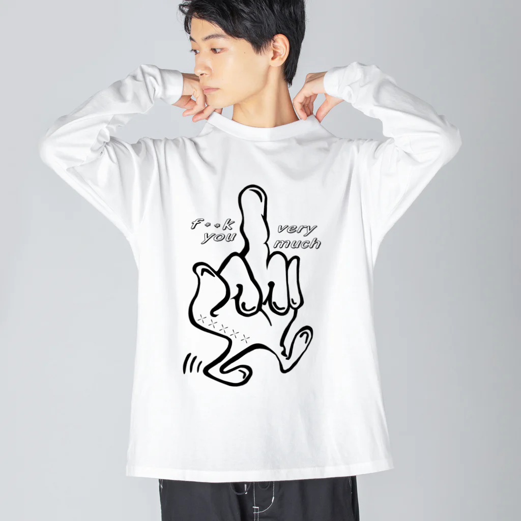 STのf＊＊k you very much Big Long Sleeve T-Shirt