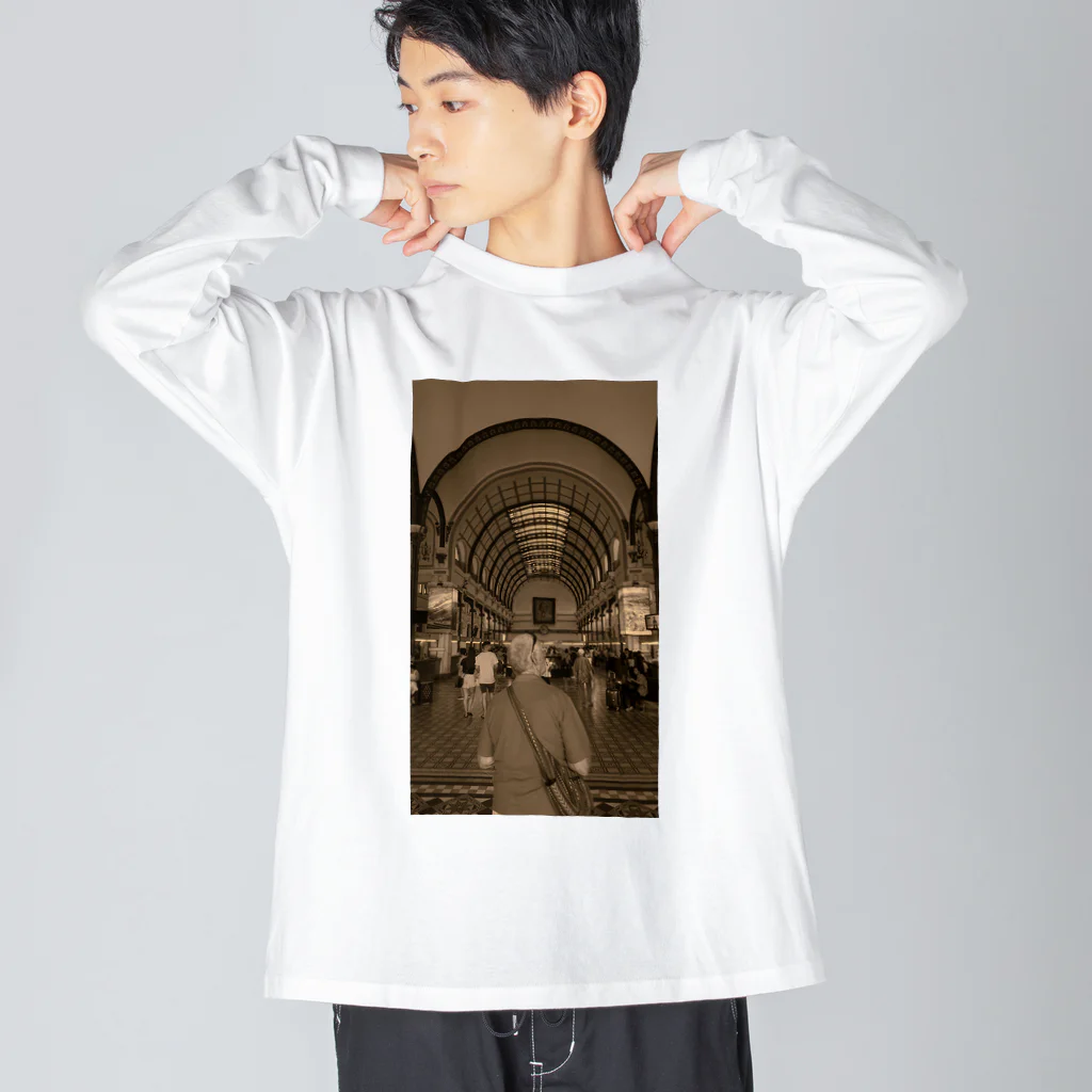 nrmhbのサイゴン中央郵便局 Big Long Sleeve T-Shirt