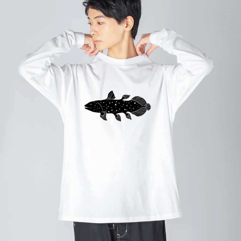 瀨頭 陽のほほえみシーラカンス Big Long Sleeve T-Shirt