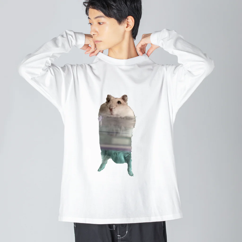 はむちのぶらさがりあしゅくん ビッグシルエットロングスリーブTシャツ