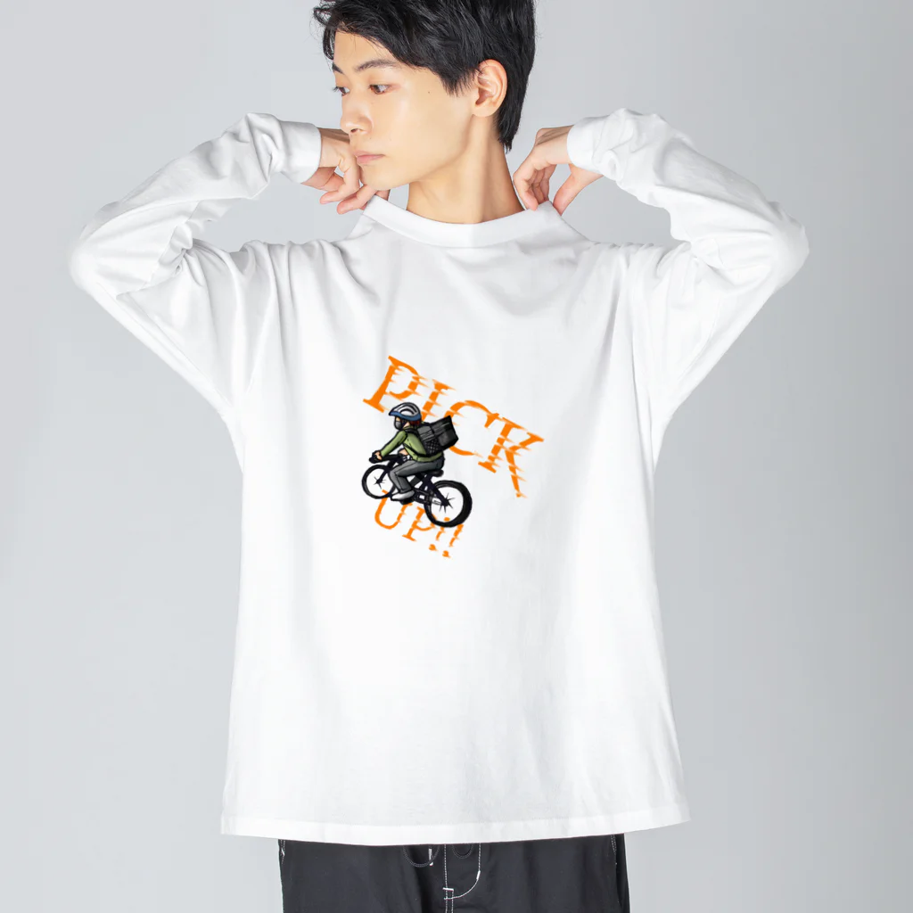 にゃにゅにょのはいたつくん ビッグシルエットロングスリーブTシャツ