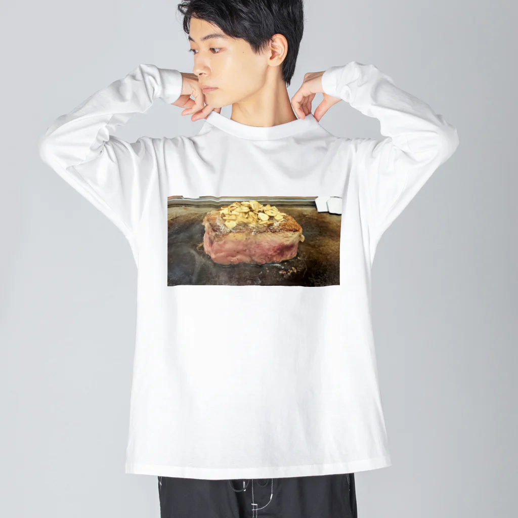 豆柴ビーンのお店のかたまり肉 Big Long Sleeve T-Shirt