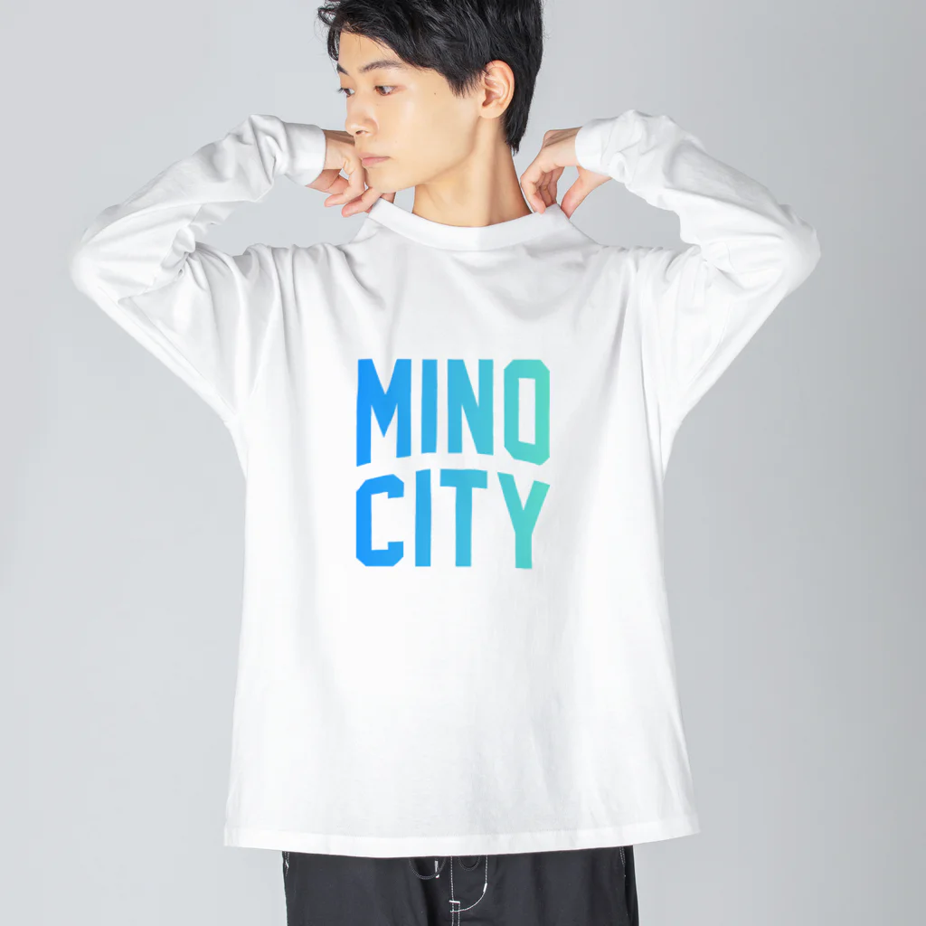 JIMOTOE Wear Local Japanの美濃市 MINO CITY Big Long Sleeve T-Shirt