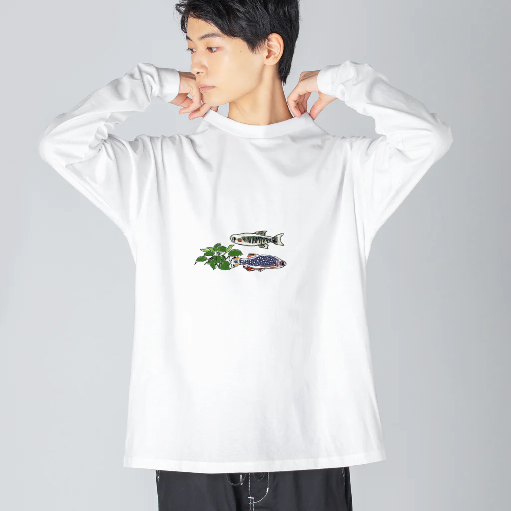 ORIGINAL のPerfectミクロラスボラハナビさん＆ミクロラスボラエリスロミクロンさん ビッグシルエットロングスリーブTシャツ