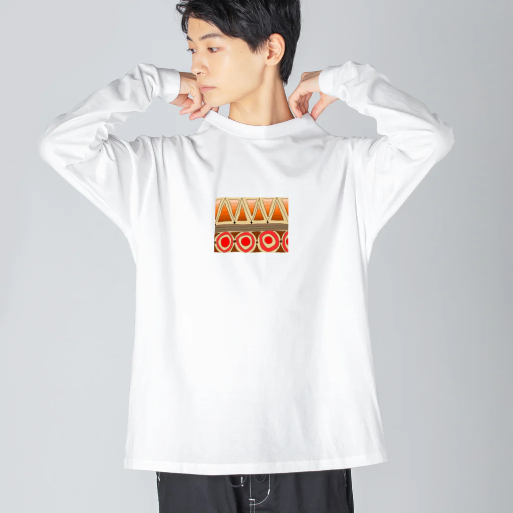 まろん🌰🧜‍♀️seatasiaグッズ販売🐬🏝のハワイアンスタイル Big Long Sleeve T-Shirt