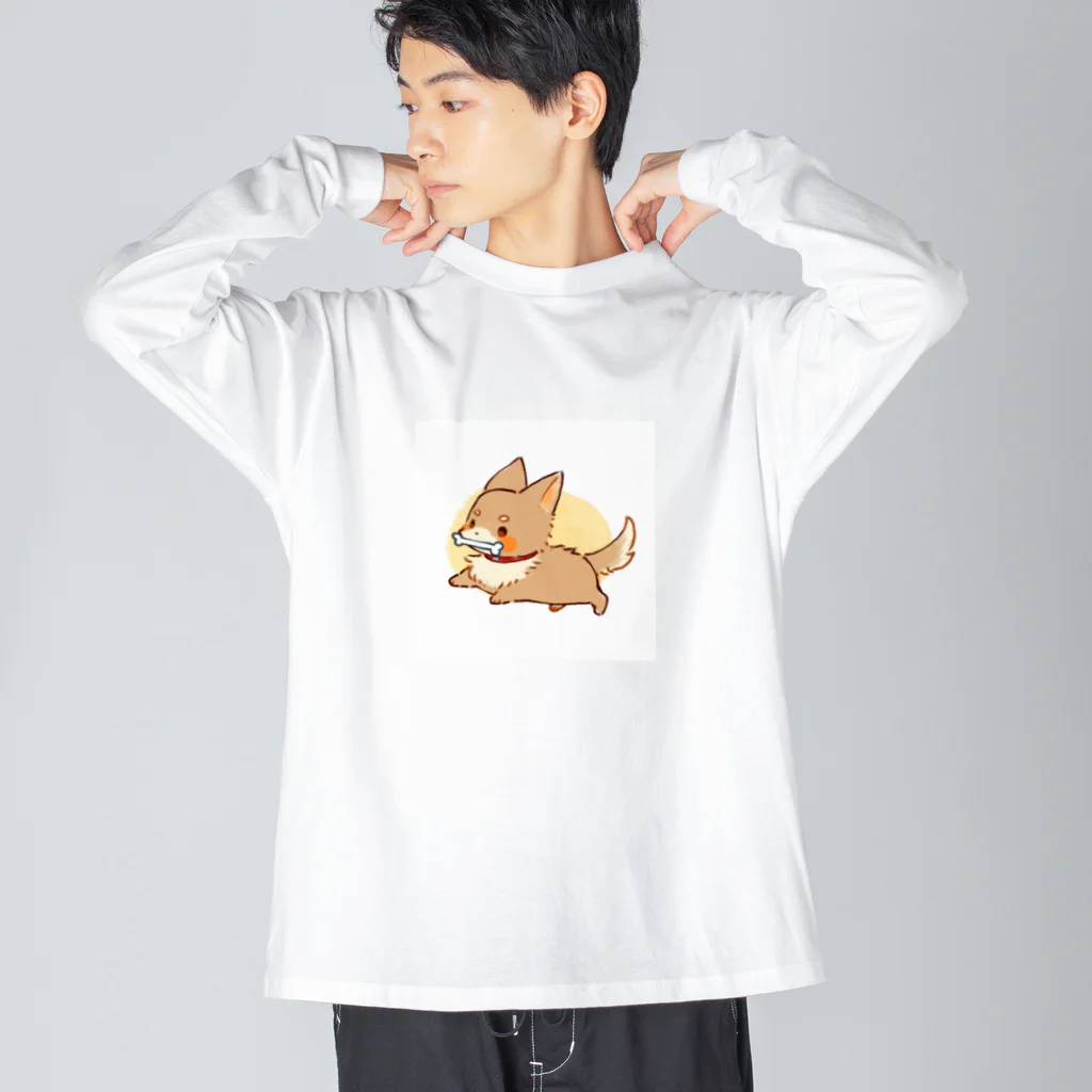 .°ஐ.*まりる°ஐ.*のしばわん ビッグシルエットロングスリーブTシャツ