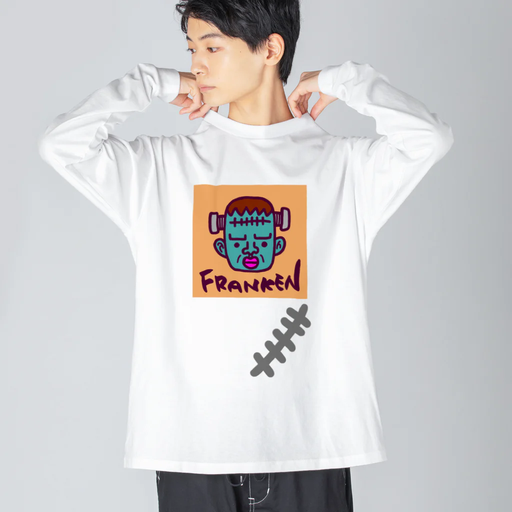 Siderunの館 B2のゆるフランケン (縫い目付き) Big Long Sleeve T-Shirt