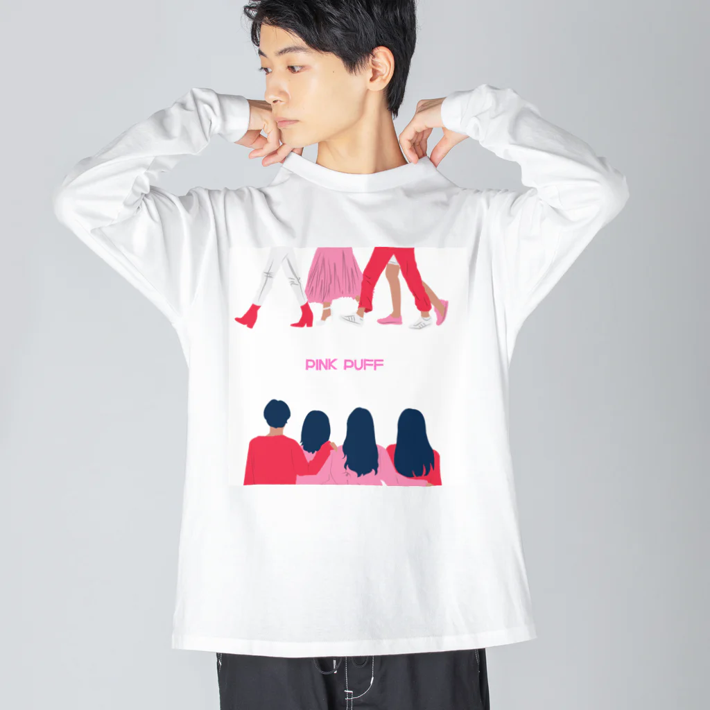 PINK PUFF のおブラジャーガールズ2 ビッグシルエットロングスリーブTシャツ