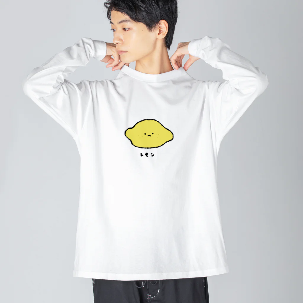 wuchan's shopの不服レモンちゃん ビッグシルエットロングスリーブTシャツ