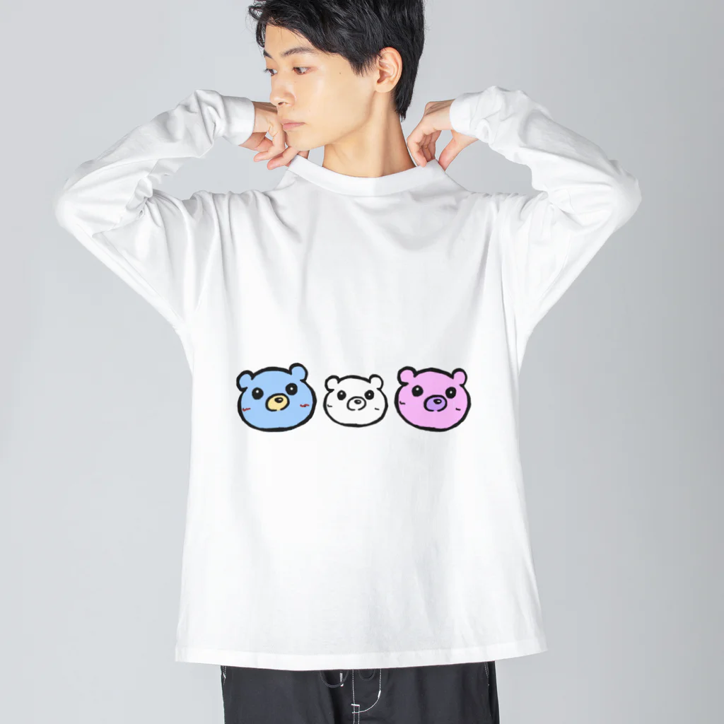 ンダーの不思議なショップのあにまるぷにーず「ぷにぐま」 Big Long Sleeve T-Shirt