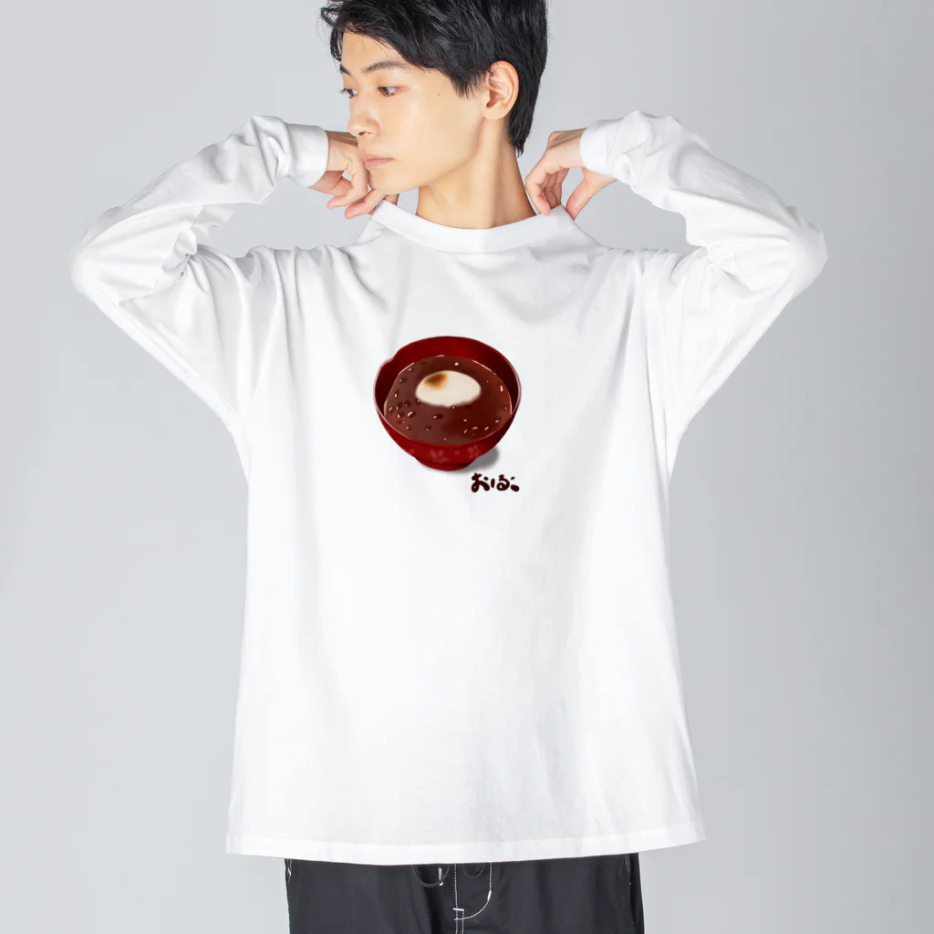 amakara_のおしるこ ビッグシルエットロングスリーブTシャツ