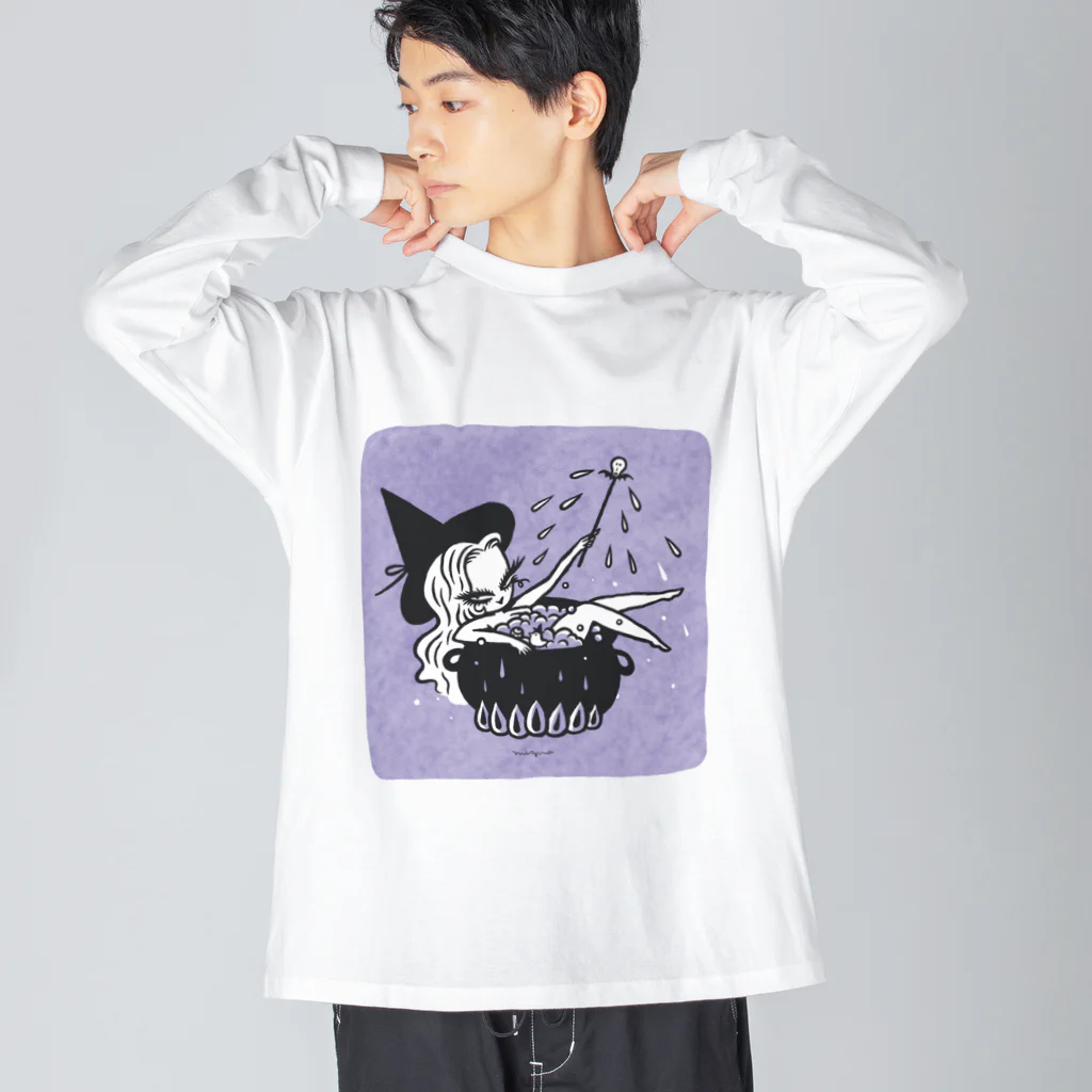 Mizna WadaのBlack Cauldron ビッグシルエットロングスリーブTシャツ