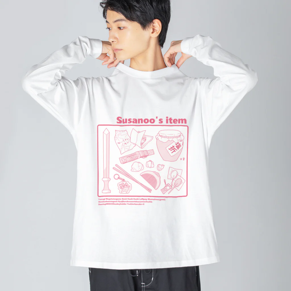 CHICHIZŌのSusanoo's item (赤) ビッグシルエットロングスリーブTシャツ