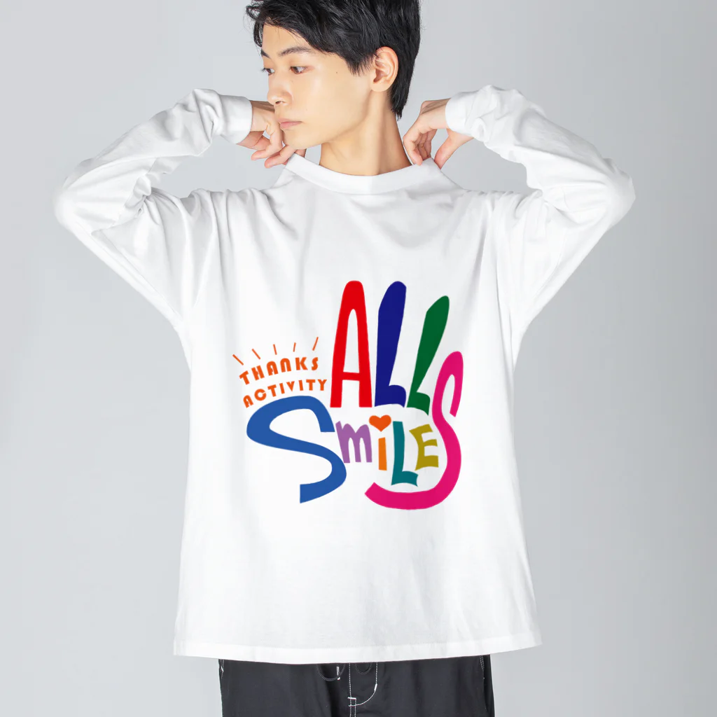 thanksactivityのALL Smiles ビッグシルエットロングスリーブTシャツ