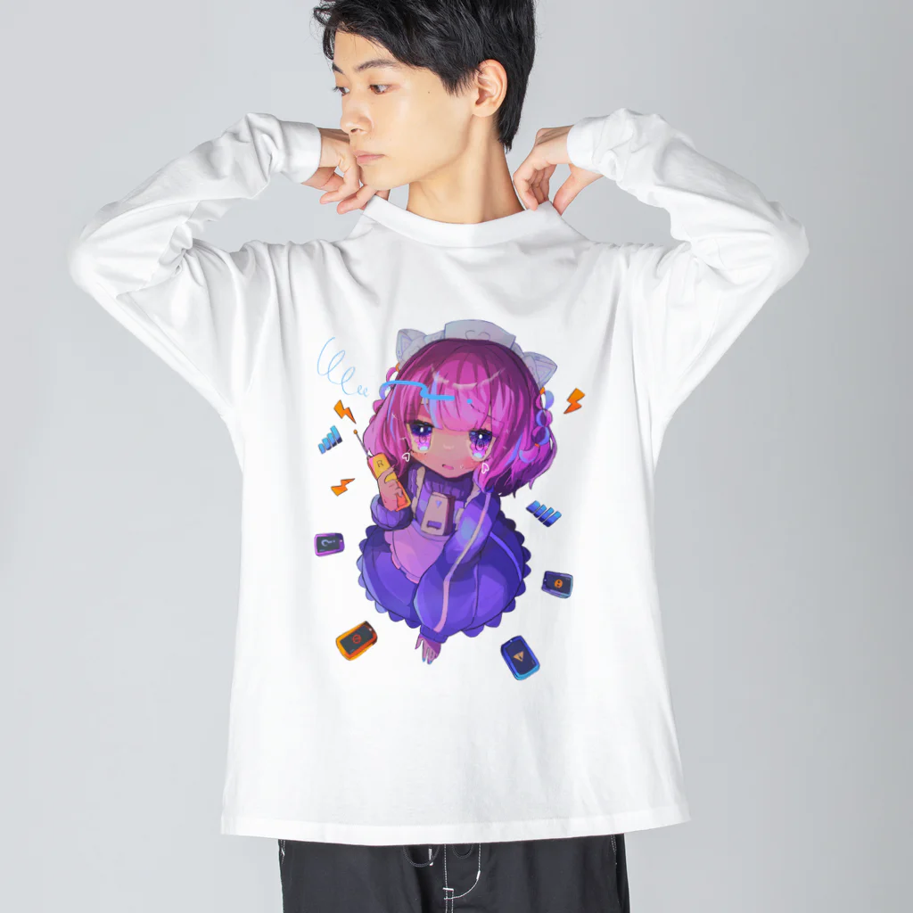 Rate Latteのぎが・らてち Big Long Sleeve T-Shirt