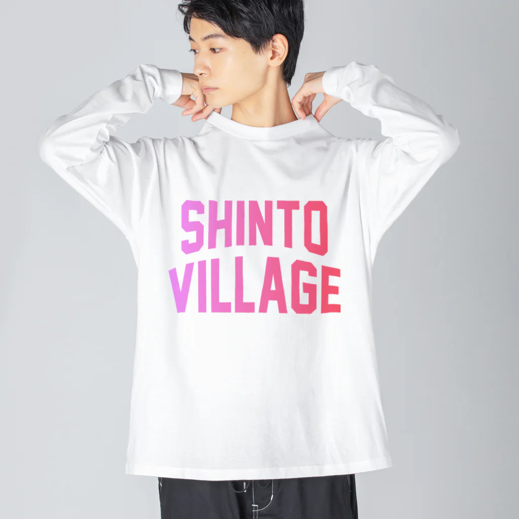 JIMOTOE Wear Local Japanの榛東村 SHINTO VILLAGE Big Long Sleeve T-Shirt