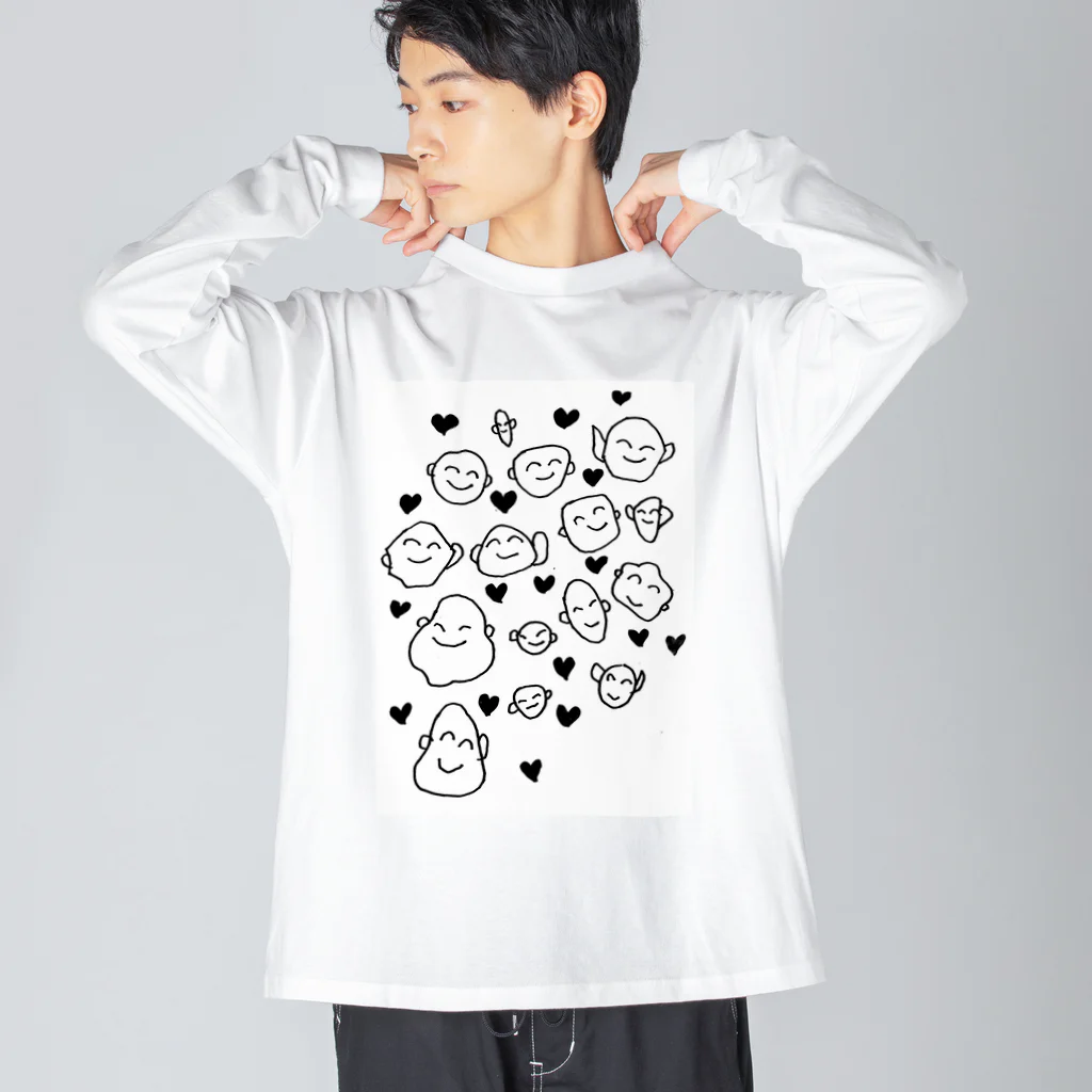 しあわせ笑顔のしあわせ笑顔 Big Long Sleeve T-Shirt