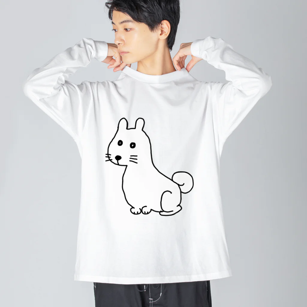 柴犬しばわんこhana873のお座りしてるわんこちゃん Big Long Sleeve T-Shirt