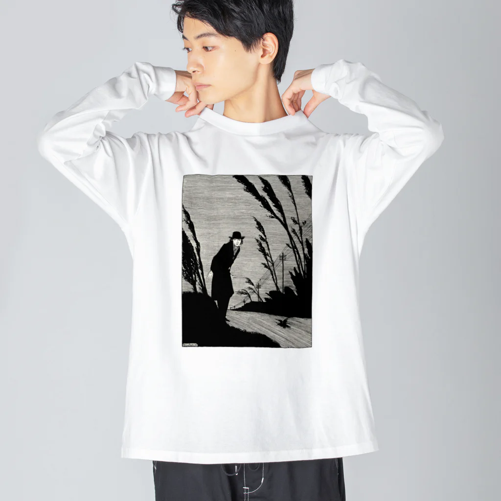 Saza-nami Antique designのあやしい男 Big Long Sleeve T-Shirt